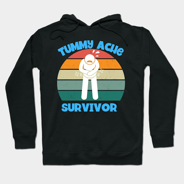 Tummy Ache Survivor Hoodie by Tees by Confucius